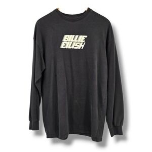 Billie Eilish Unisex Graphic Print‎ Long Sleeve Crew Neck Top Grunge Style